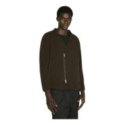 Undercover Kontrastpanel Fleece Blouson Jacka Brown, Herr