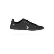 U.s. Polo Assn. Svarta dam sneakers i polyester Black, Dam