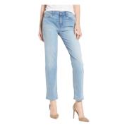 7 For All Mankind Slim Jeans Roxanne Matte Finish Blue, Dam