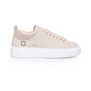 D.a.t.e. Beige Sneakers med Bomullsblandning Beige, Dam