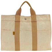 Hermès Vintage Pre-owned Canvas totevskor Beige, Dam