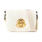 Moncler Twist-Lock Mini Crossbody Väska Vit Axel White, Dam