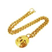 Chanel Vintage Pre-owned Guld halsband Yellow, Dam