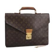 Louis Vuitton Vintage Pre-owned Canvas portfljer Brown, Dam