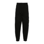 Stone Island Svarta Avslappnade Byxor Black, Herr