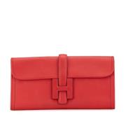 Hermès Vintage Pre-owned Laeder kuvertvskor Red, Dam