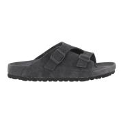 Birkenstock Anatomiska Mockasandaler med Korksula Gray, Dam