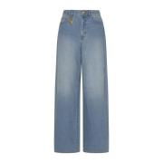 Zimmermann Crush Straight Jeans Blue, Dam