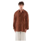 Magliano Beige People's Hand Shirt Brown, Herr