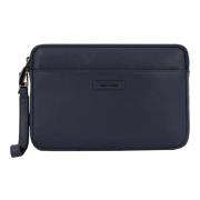 Piquadro Blå Clutch Väska Blue, Herr