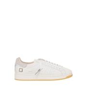 D.a.t.e. Vita Lädersneakers Snörning Gummisula White, Herr