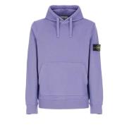 Stone Island Lila Bomullshoodie med Logopatch Purple, Herr