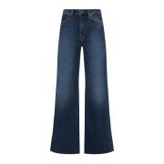 7 For All Mankind Vida vidsträckta jeans Blue, Dam