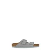 Birkenstock Grå Mockasandaler med Mjuk Fotbädd Gray, Herr