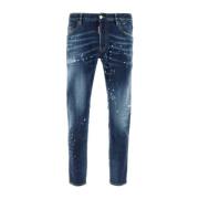 Dsquared2 Stretch Denim Jeans Blue, Herr