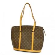 Louis Vuitton Vintage Pre-owned Tyg axelremsvskor Brown, Dam