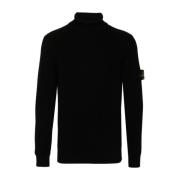 Stone Island Svarta Tröjor för Män Black, Herr