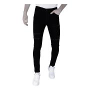 True Rise Torn Jeans - Slim Fit, svart för herr Black, Herr