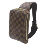 Louis Vuitton Vintage Pre-owned Canvas axelremsvskor Brown, Dam