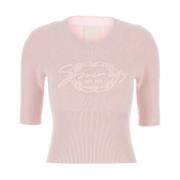 Givenchy Puderrosa Crew Neck Topp Pink, Dam