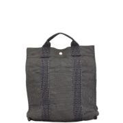 Hermès Vintage Pre-owned Canvas handvskor Gray, Dam