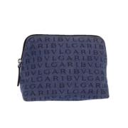 Bvlgari Vintage Pre-owned Canvas plnbcker Blue, Dam