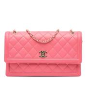 Chanel Vintage Pre-owned Laeder chanel-vskor Pink, Dam