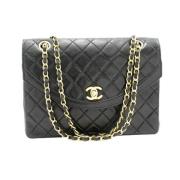 Chanel Vintage Pre-owned Laeder chanel-vskor Black, Dam