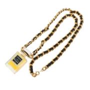 Chanel Vintage Pre-owned Metall halsband Yellow, Dam