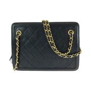 Chanel Vintage Pre-owned Laeder crossbodyvskor Black, Dam