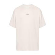 Drole de Monsieur Logo Bomull T-shirt Beige Beige, Herr