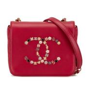 Chanel Vintage Pre-owned Laeder crossbodyvskor Red, Dam