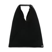 MM6 Maison Margiela Svart canvas japansk väska med kontraststygn Black...