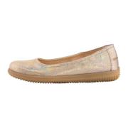 Nature Footwear Marie Ballerina Metallic Suede Multicolor, Dam