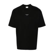 Drole de Monsieur Svart Bomull Logo T-shirt Black, Herr