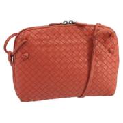 Bottega Veneta Vintage Pre-owned Laeder axelremsvskor Red, Dam