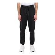 Hugo Boss Avslappnad passform sweatpants med broderad logotyp Black, H...