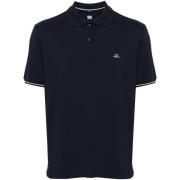 C.p. Company Polo Shirts Blue, Herr