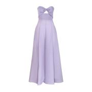 Emporio Armani Lila Maxi Klänning med Avtagbara Band Purple, Dam