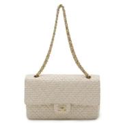 Chanel Vintage Pre-owned Laeder axelremsvskor Beige, Dam