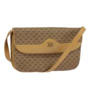 Gucci Vintage Pre-owned Canvas axelremsvskor Beige, Dam