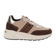 Nerogiardini Läder Sneakers för Kvinnor Brown, Dam