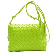 Bottega Veneta Vintage Pre-owned Laeder axelremsvskor Green, Dam