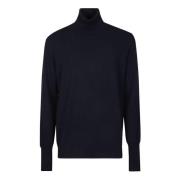 Ballantyne Trendig Turtle Neck Sweater Blue, Herr