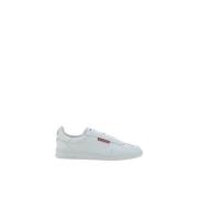 Dsquared2 Monogram Läder Platform Sneakers White, Herr