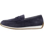 Geox Stiliga Loafers för Kvinnor Blue, Dam