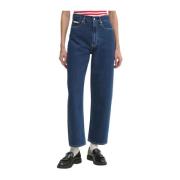 Calvin Klein Jeans Stiliga Denim Jeans Kollektion Blue, Dam