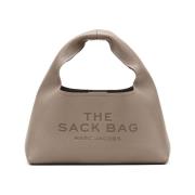 Marc Jacobs Mini Sack Läder Väska med Logotyp Gray, Dam