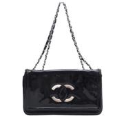 Chanel Vintage Pre-owned Laeder axelremsvskor Black, Dam