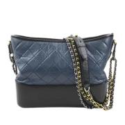 Chanel Vintage Pre-owned Laeder chanel-vskor Blue, Dam